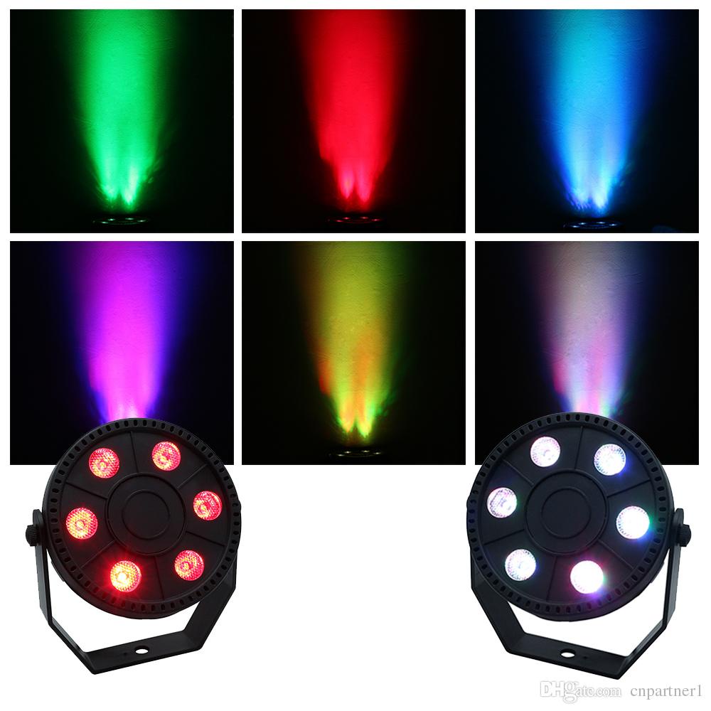 mini 6 leds RGB Classic par light high quality lighting sound sensor ...