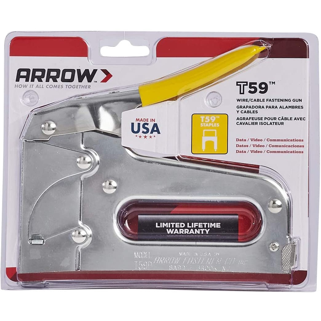 Arrow T59 Professional Insulated Staple Wire & Cable Stapler Gun Tacker Shopee Philippines