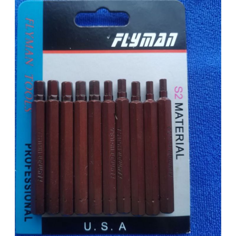 10PCS INPACT SCREW BIT SET AND ALLEN BIT SET FLYMAN ORIGINAL | Shopee ...