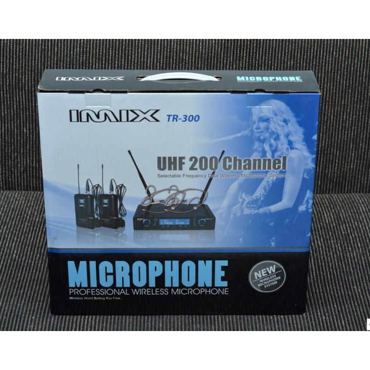 IMIX TR300 UHF Dual Wireless Lapel Mic Shopee Philippines