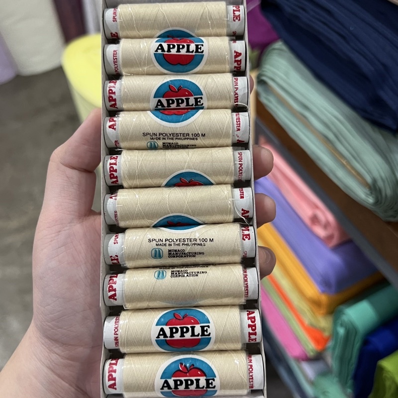 100M Sewing Thread (Per Spool) Whites Grays Browns Yellows | Shopee ...