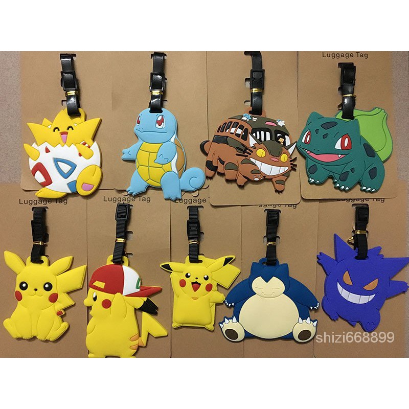 Luggage Signage Japanese Anime Pokemon Pikachu Fire-Breathing Dragon ...