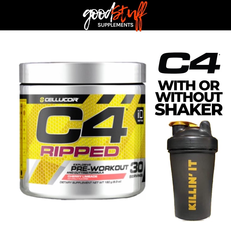 CELLUCOR C4 Ripped PreWorkout Powder,30 servings preworkout energy
