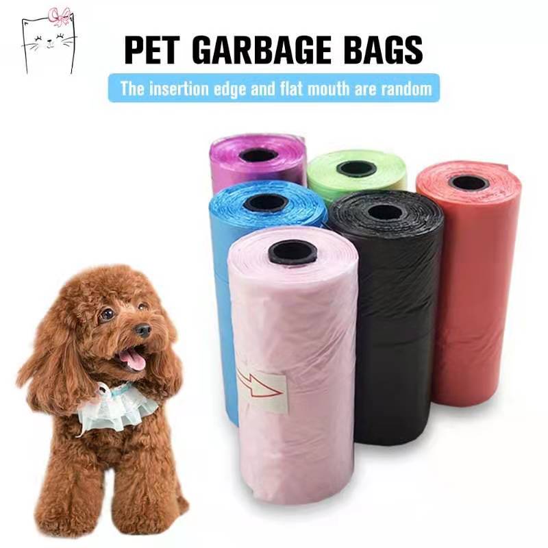 Pet Poop Bag Refill garbage Waste disposable(15 bags per Roll) ass ...