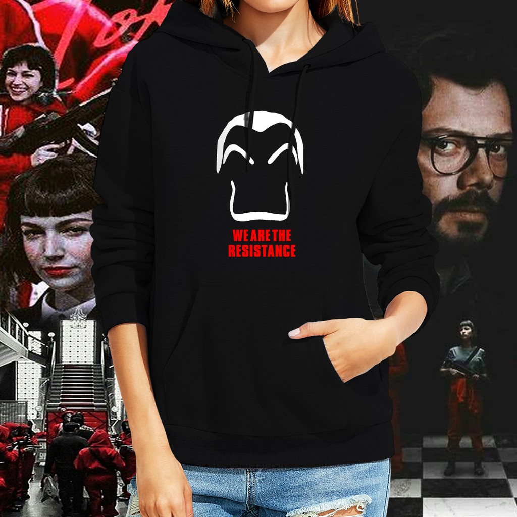 Money Heist We are the Resistance La Casa de Papel Hoodies Jacket