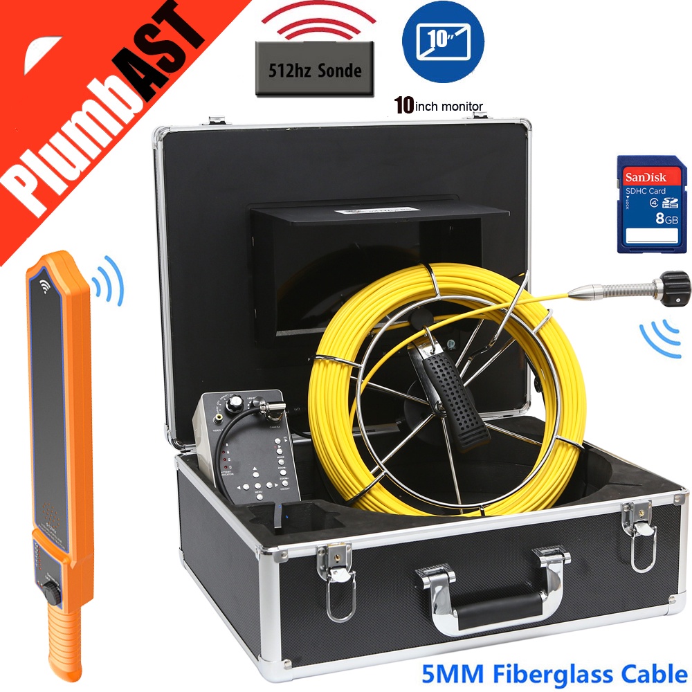 512hz sonde transmitter locator endoscope underwater video system pipe