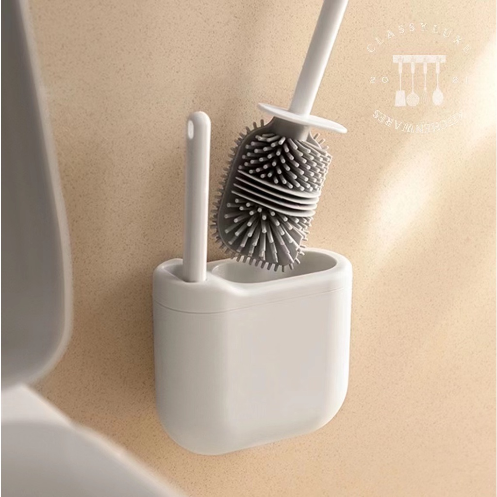 Classy Luxe Toilet Brush Household Multifunction Silicone Bathroom ...