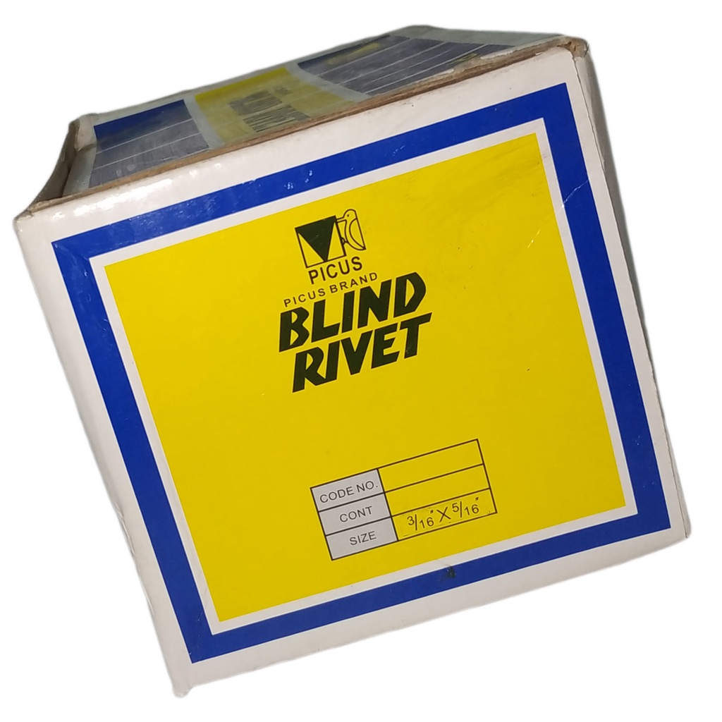 ALUMINUM BLIND RIVETS 3/16" X 5/16" ( 1 BOX ESTIMATE AROUND 354 PIECES