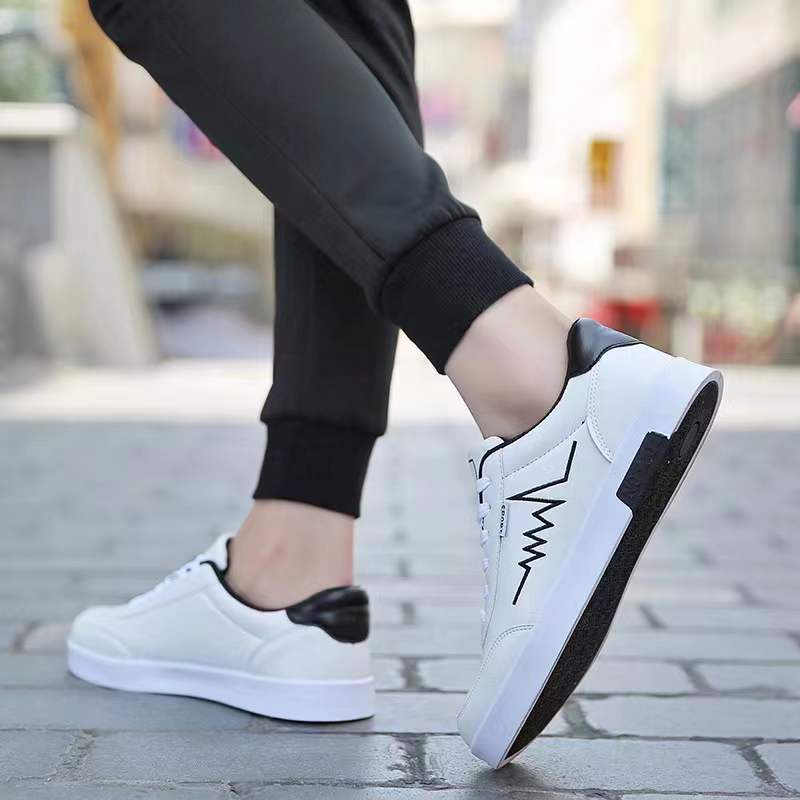 2022 Korean Fashion Hand-drawn patterns white sneaker