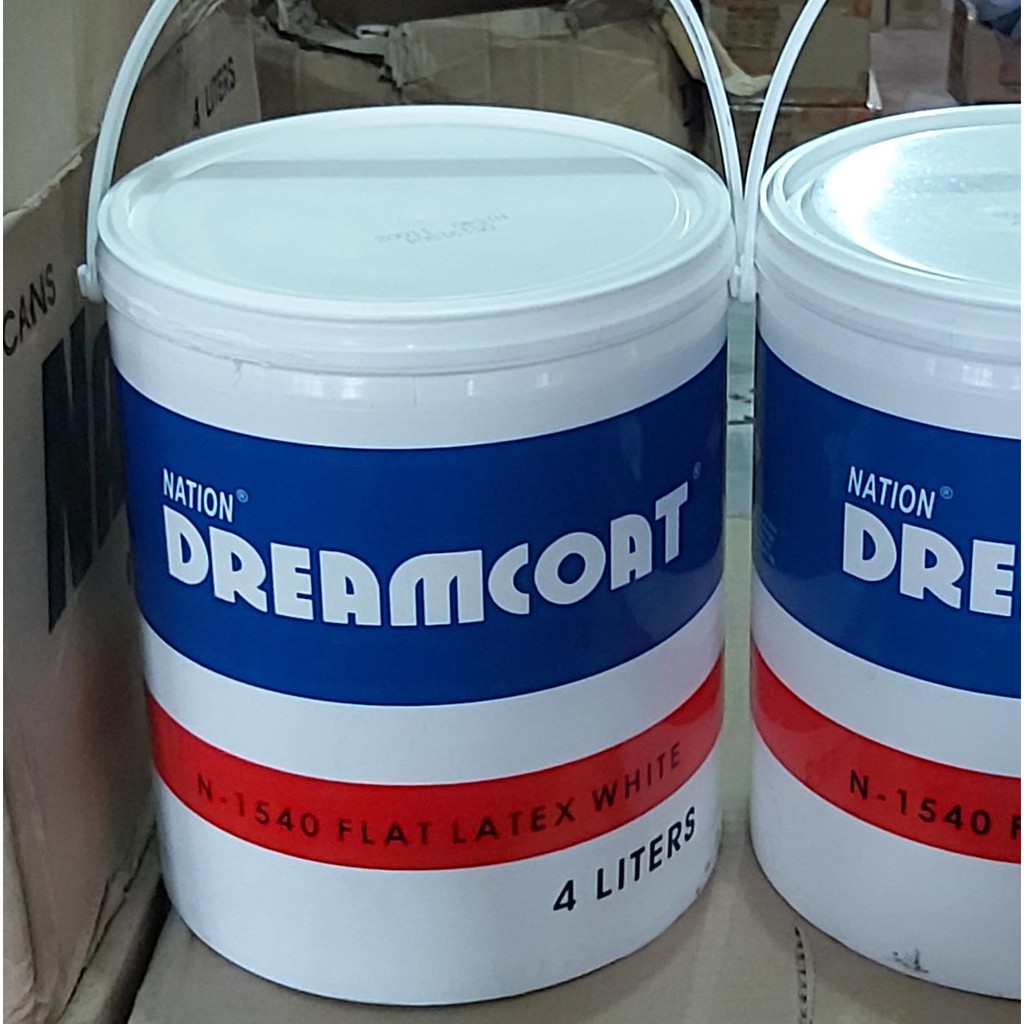 Nation Dreamcoat Flat or Gloss Latex White 4L Liters Gallon N-1540 or N ...