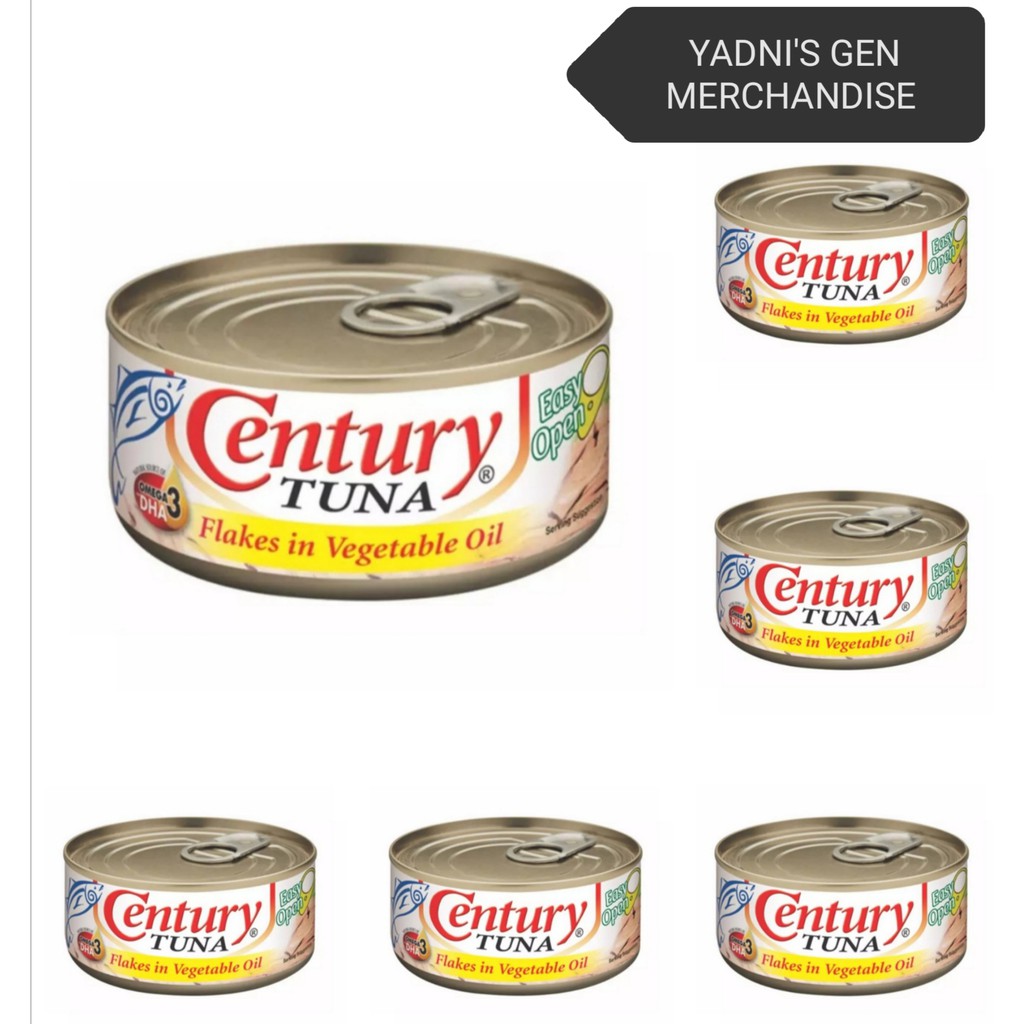 Century Tuna Flakes in Vegetable Oil ( 6 can x 180g ) | Shopee