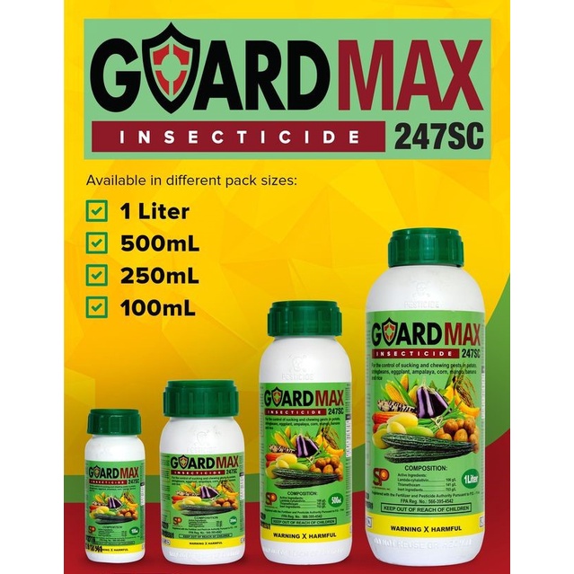 GUARDMAX 247SC INSECTICIDE For Control of sucking and chewing pests ...