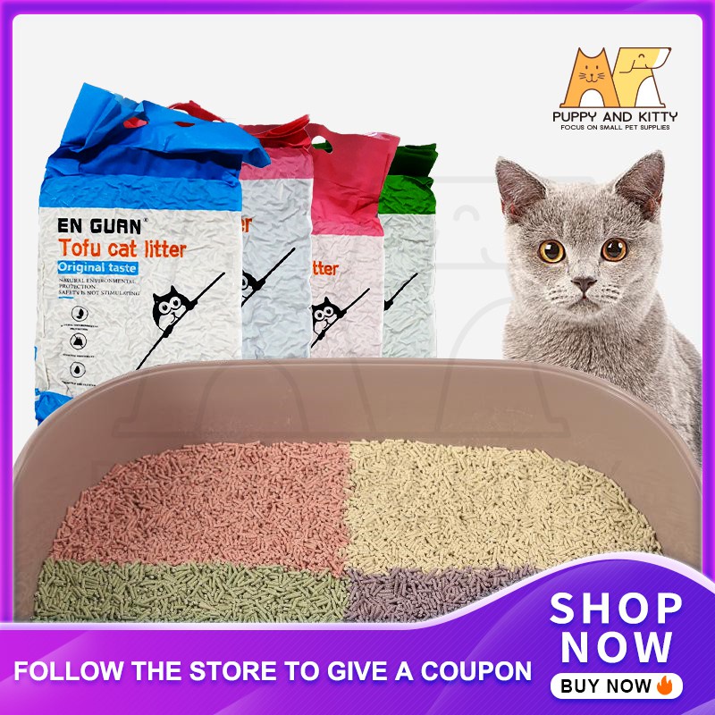 Tofu Cat Litter sand 6L Flushable Cat Sand Food Grade Plant Tofu