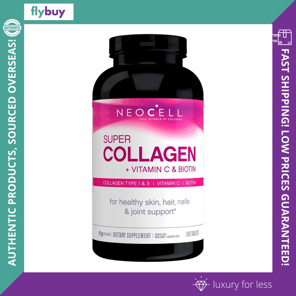 Neocell Super Collagen Vitamin C Biotin Supplement Tablets