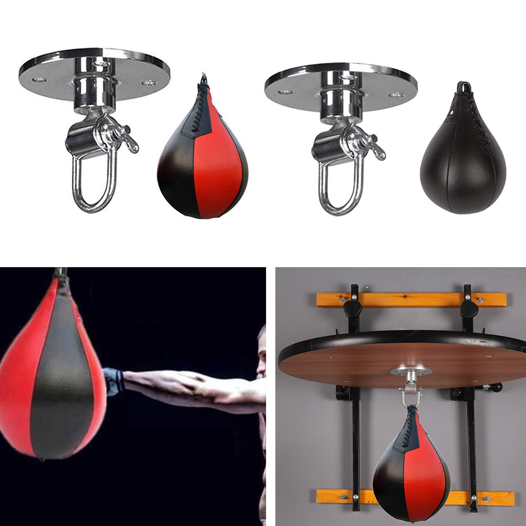 Pera Boxe Speed Ball Pavimento Soffitto Pallone Da Boxe A Doppia Estremità In Pelle - Da Pavimento A Soffitto, Per Allenamento Speed Ball Pallone Velocità Punch Ball