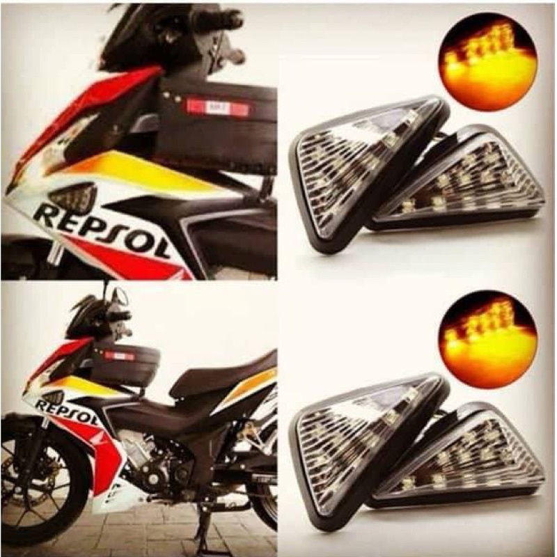 LED SIGNAL LED RS150 R25 ZX150 UNIVERSAL Fairing Use ( yellow) | Shopee ...