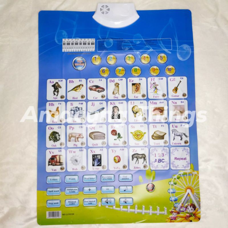 Talking Alphabet, Numbers and Math Chart | Shopee Philippines