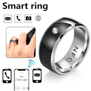 Fashion Men's Ring Magic Wear NFC Smart Ring Finger Digital Ring for  Android phones with functional couple stainless steel ring