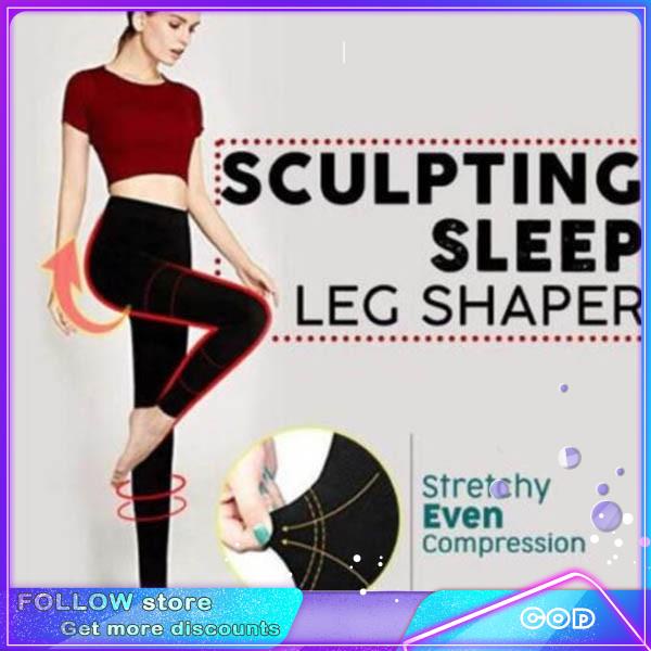 Women Sculpting Sleep Leg Shaper Legging Socks Body Shaper Slimming Pants  New