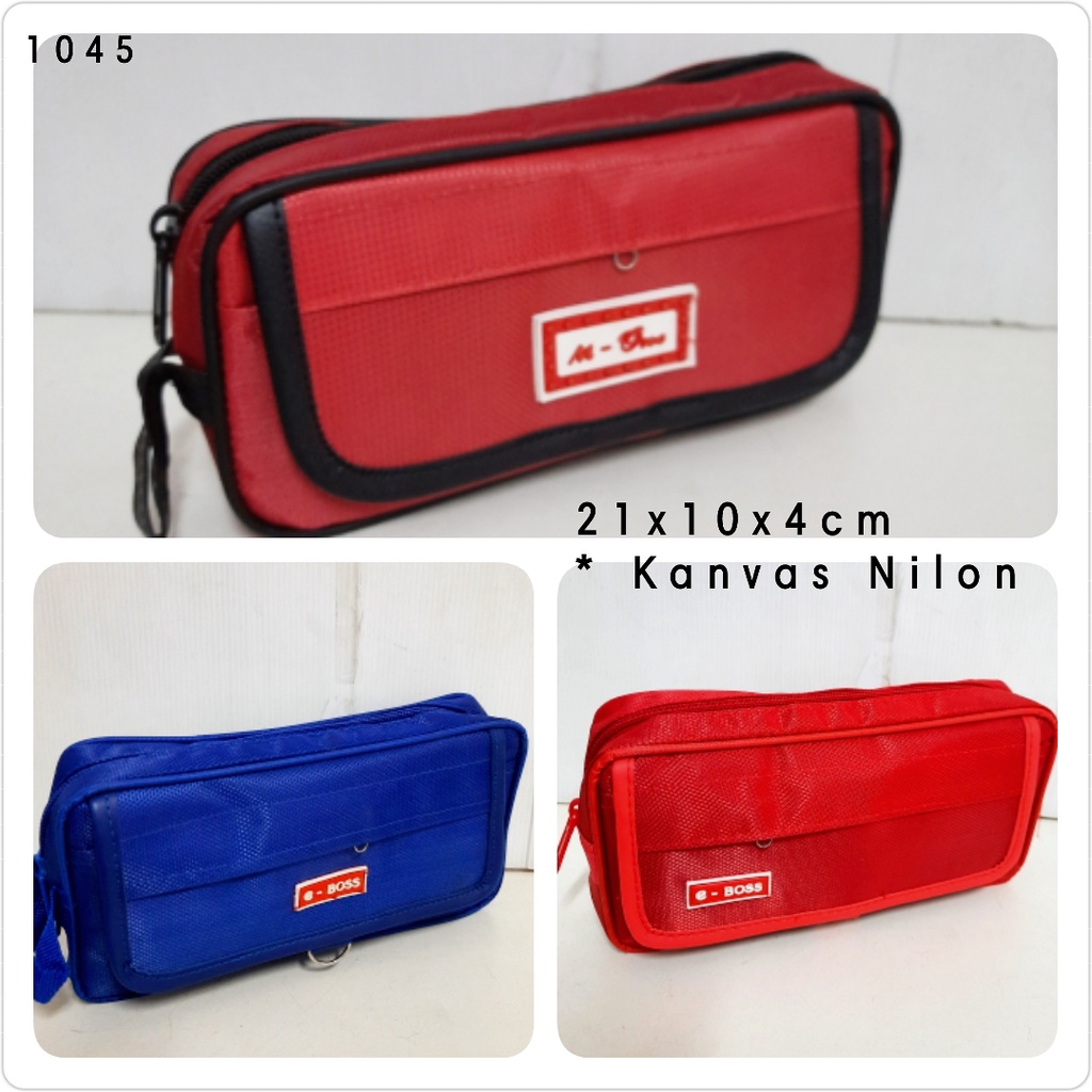 Canvas Fabric Pencil Box (EBoss) Shopee Philippines