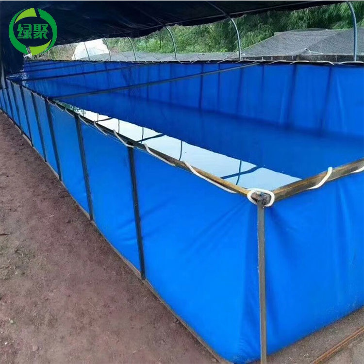 LVJU PVC Coated Biofloc Fish Tank Framing Plastic Pvc Tarpaulin Pond