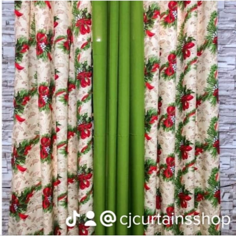 Christmas Curtain Ribbon net Design | Shopee Philippines