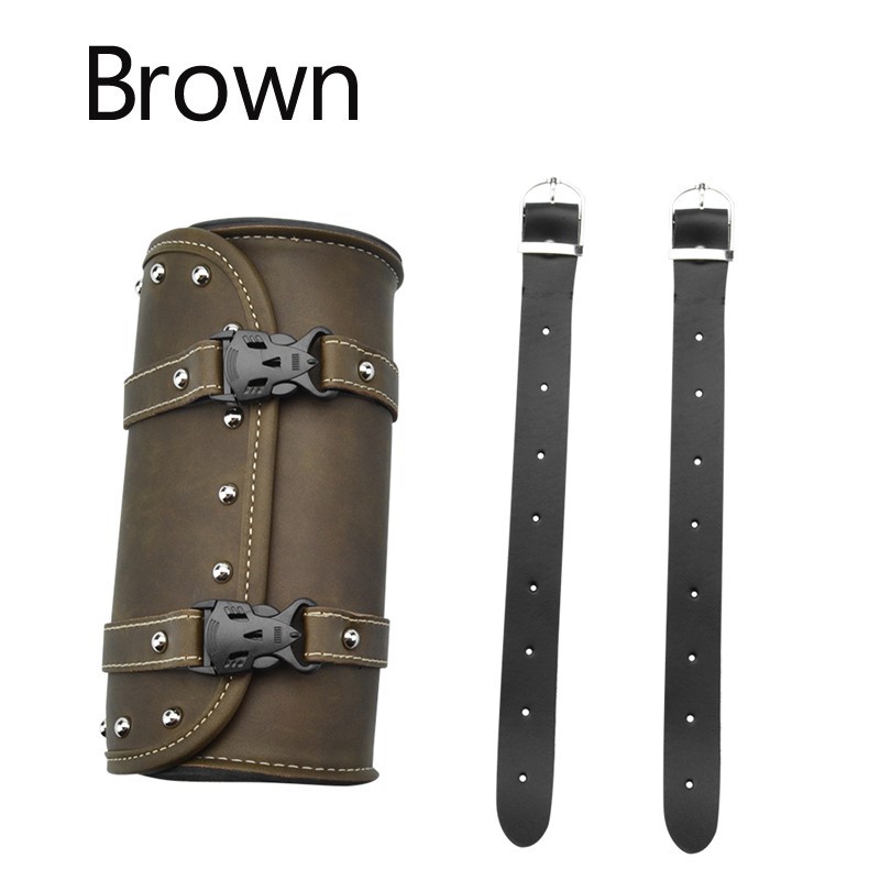 ┋♨ Motorcycle PU Leather Saddle Bags Luggage Side universal Tool Tail ...