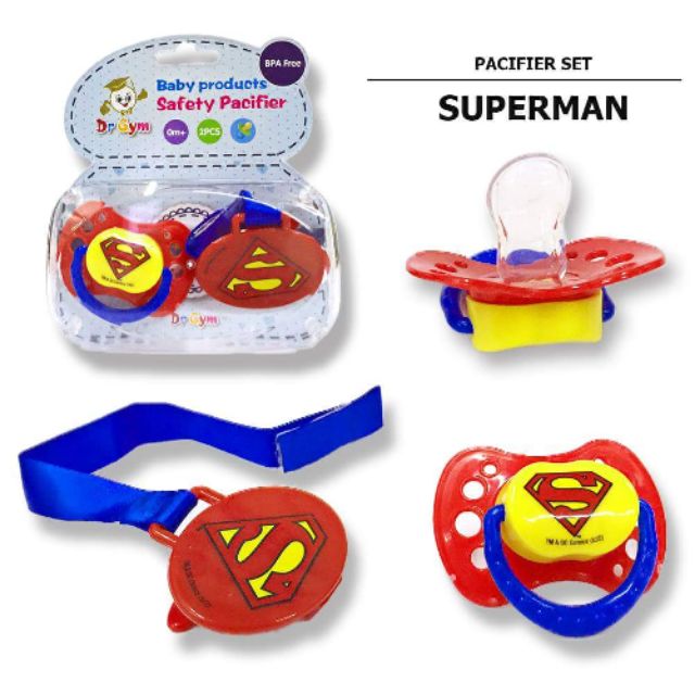 Superman pacifier sale