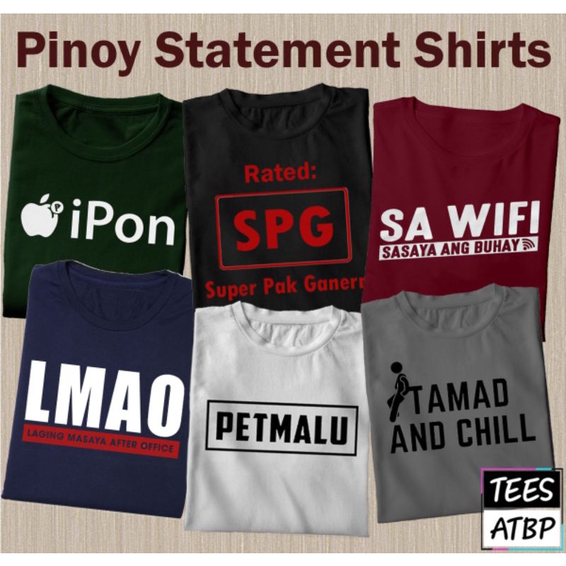 funny tagalog statement shirt