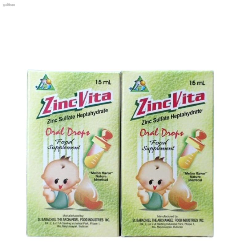 ZINC VITA (Zinc Sulfate Oral Drops 15mL) Shopee Philippines