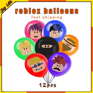 Roblox Latex Balloons x10 Colour Printing Helium Girl Pink Noob Gaming Blox