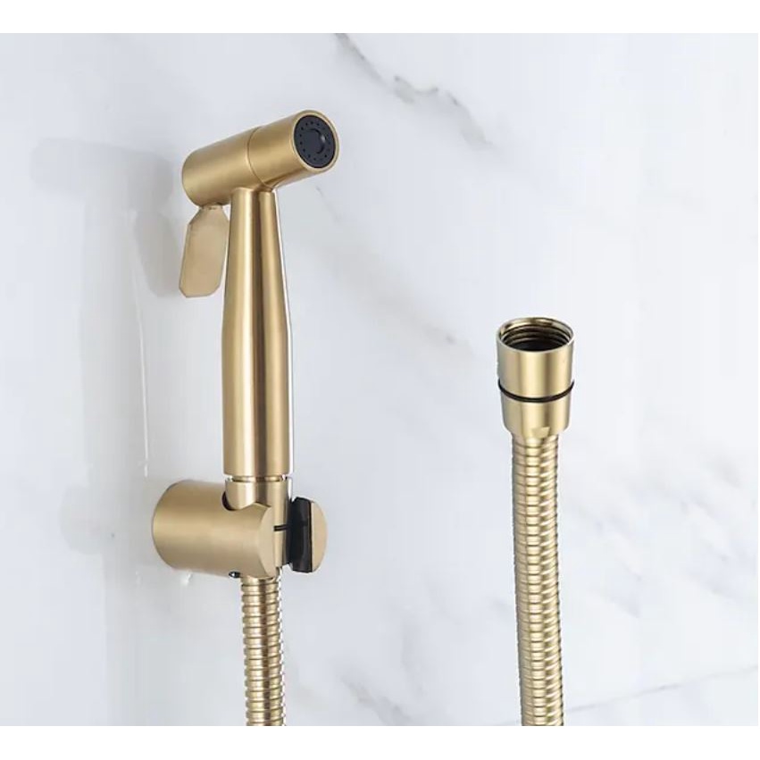 GOLD Bidet Toilet Sprayer Set 3 in 1 Stainless Brushed Gold Shattaf