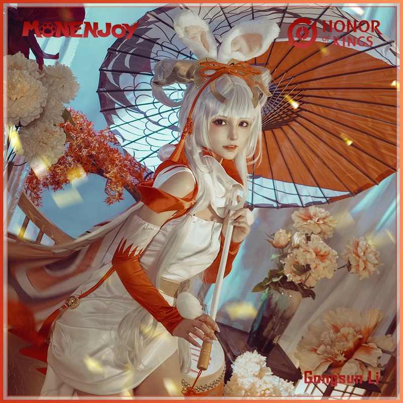 KZEMonenjoy Honor of Kings Gongsun Li Cosplay Costumes Cattle Year
