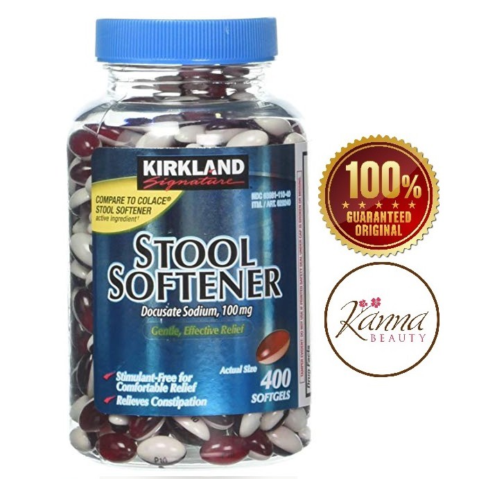 Kirkland Signature Stool Softener 100mg 400 softgels Shopee Philippines