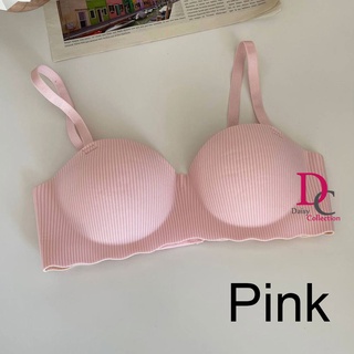 Collection Small Chest Light Gathered Comfort Simple Push Up Half Cup Non  Wire lingerie Bra