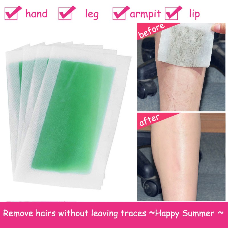 1Pcs Depilatory Cartine Wax Strips For Hair Removal Waxing Paper Cold