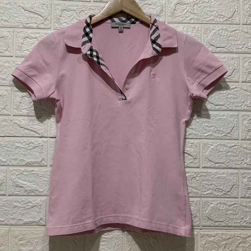 Burberry purple outlet polo