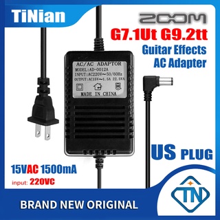 220V AC to 15VAC 1500mA (1.5A 22.5VA) AC Adaptor AD-0012A for ZOOM