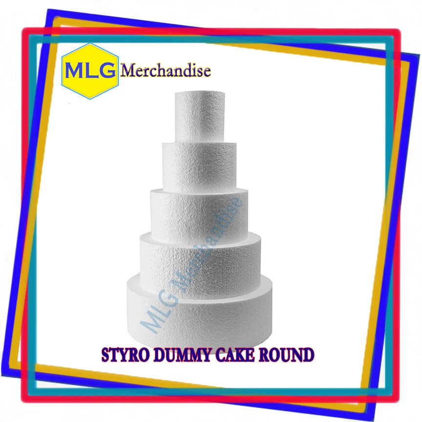 MLG Dummy Cake (Styrofoam Round) Height 4 inches and Diameter 1422