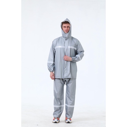 gray kapote raincoat one size Shopee Philippines