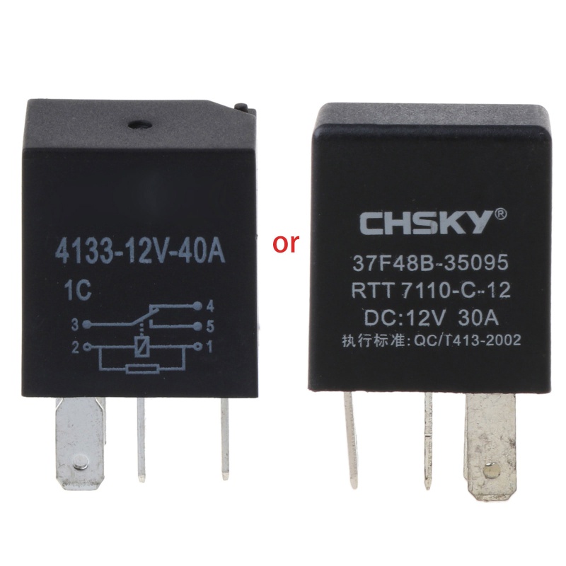 Automotive 12V 40A 5 Pin Relay Long Life Time Delay Automotive Relays