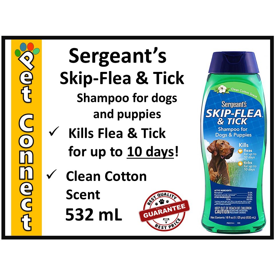 Sergeant's Skip Flea & Tick Shampoo GREEN, BLUE, OATMEAL, GOLD (18oz) Sergeants Dog Anti Tick