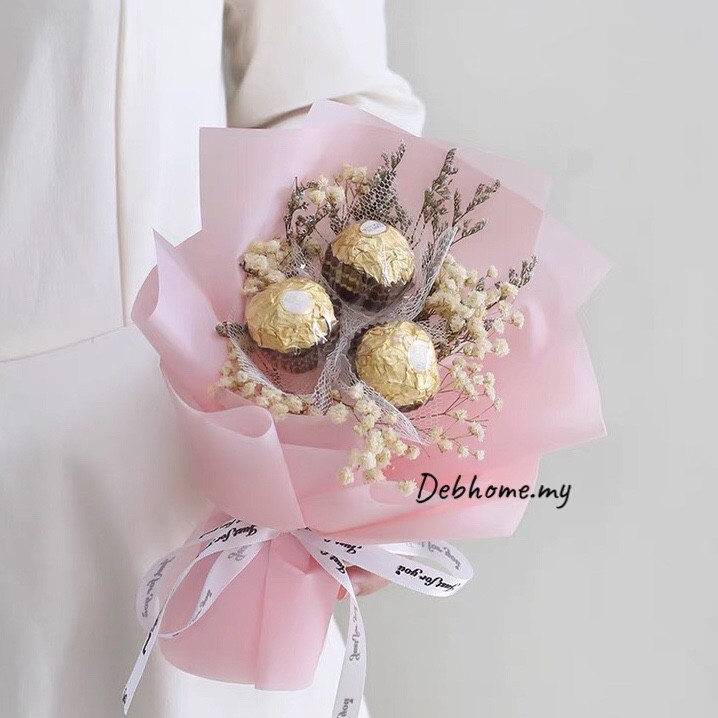 Ferrero rocher Choclate cute bouquet / Hand Flowers | Shopee Philippines