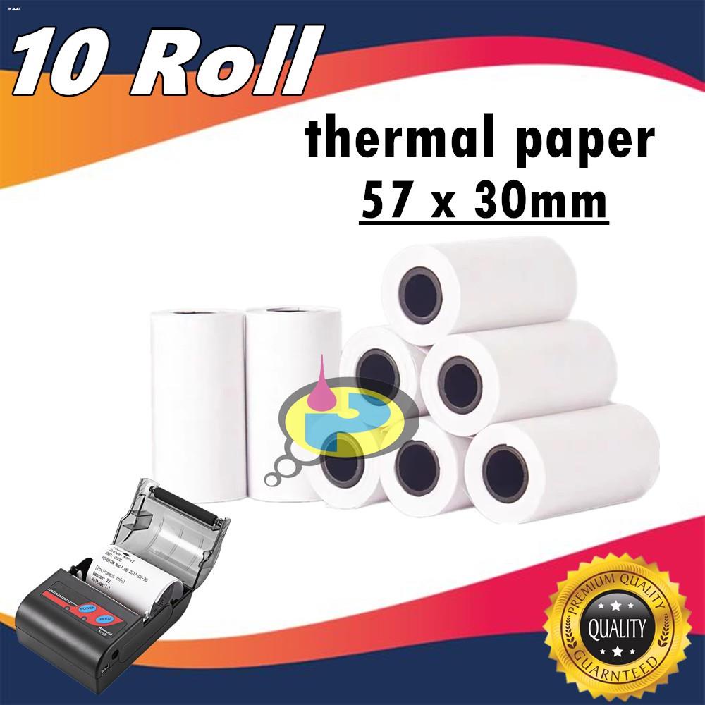 10 roll Foodpanda Thermal Paper Credit Card Paper ( size 57mm x 30mm