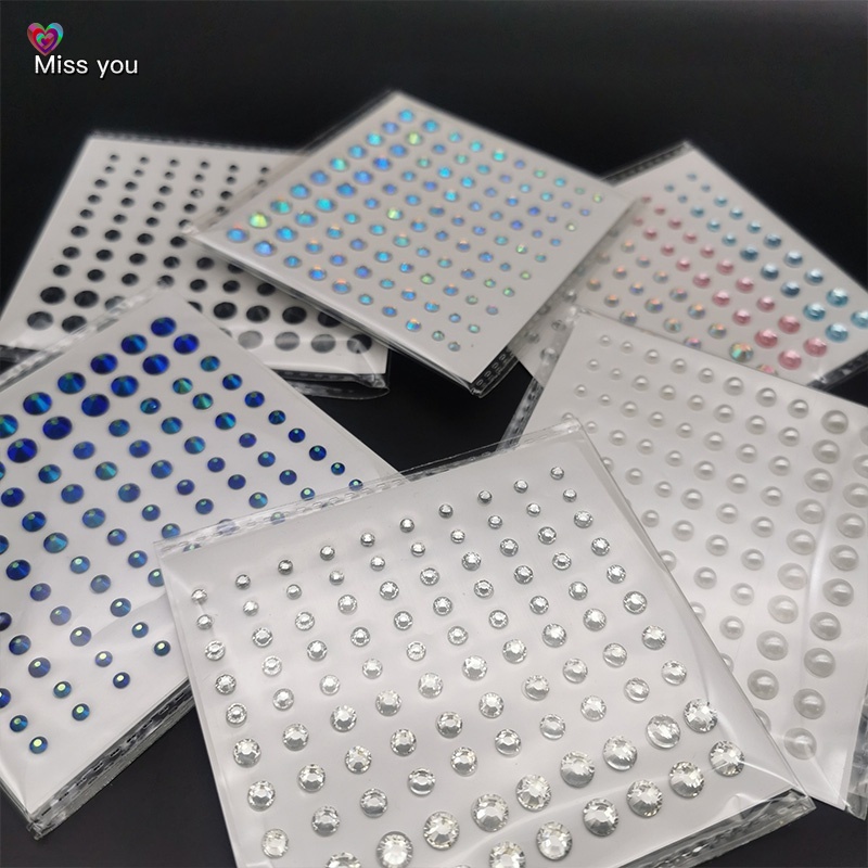 Acrylic Paste Diamond Pearl Eyebrow Diamond Makeup Rhinestone Face ...