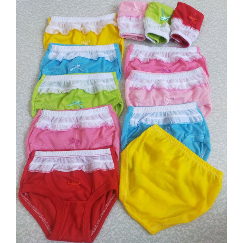 Packs Of 6 Little Girls Panties Underwear Assorted Styles Size 6