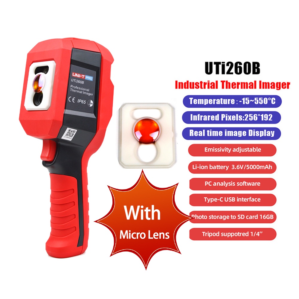 UNI-T UTi260B Thermal Imager High Accuracy IR Infrared Thermal Imaging ...