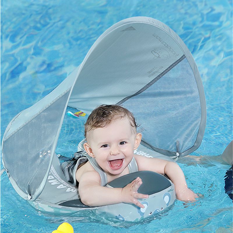 Mambobaby Solid Non-inflatable Newborn Baby Waist Float Lying Swimming ...