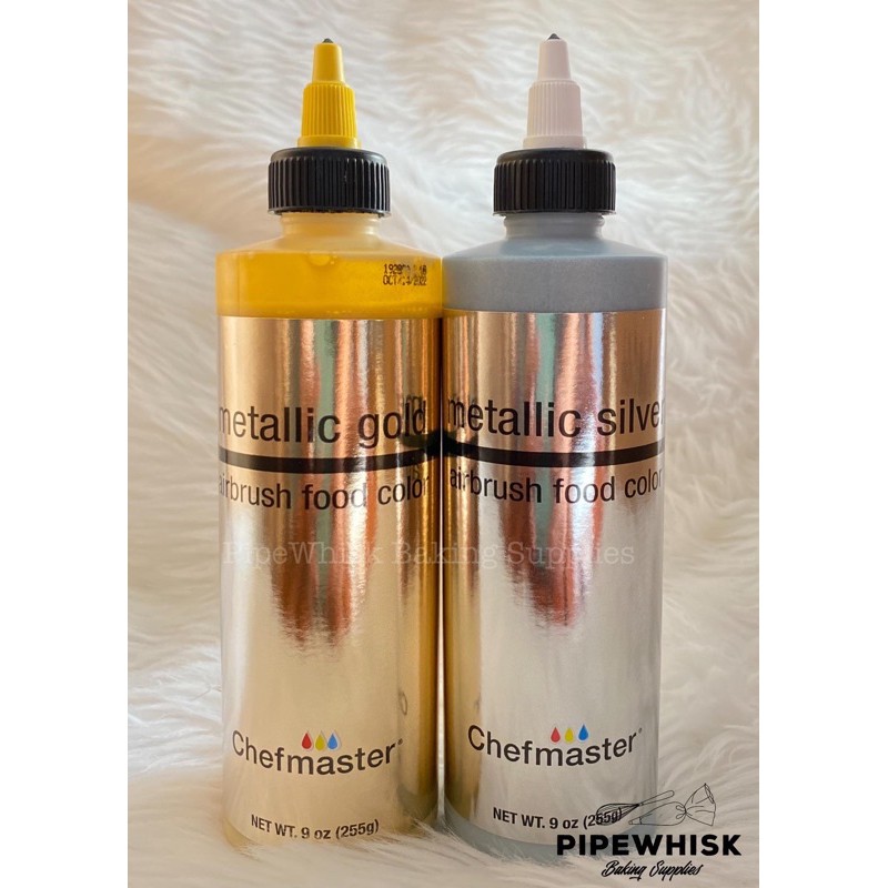 Chefmaster 9 oz. Metallic Gold Airbrush Color