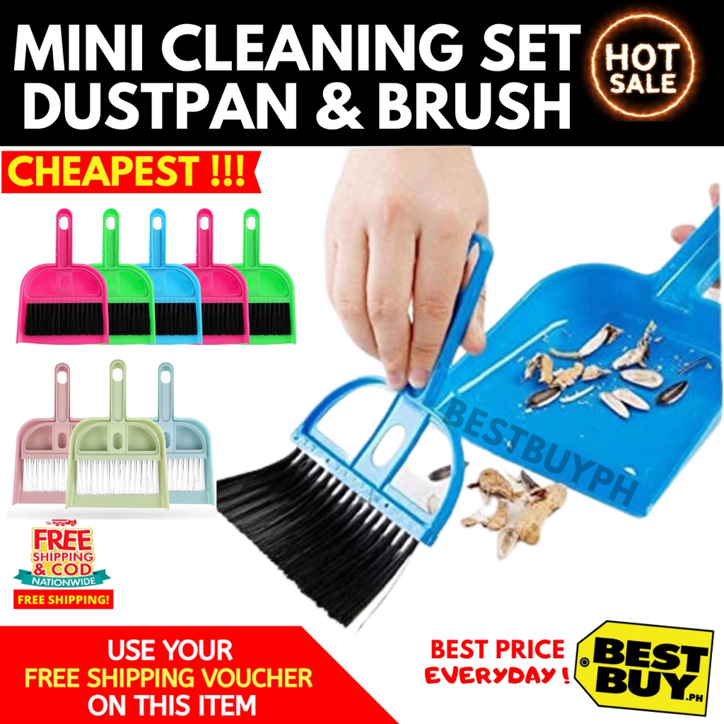 Mini Dust Pan & Mini Brush Set Q1P Q1Q | Shopee Philippines